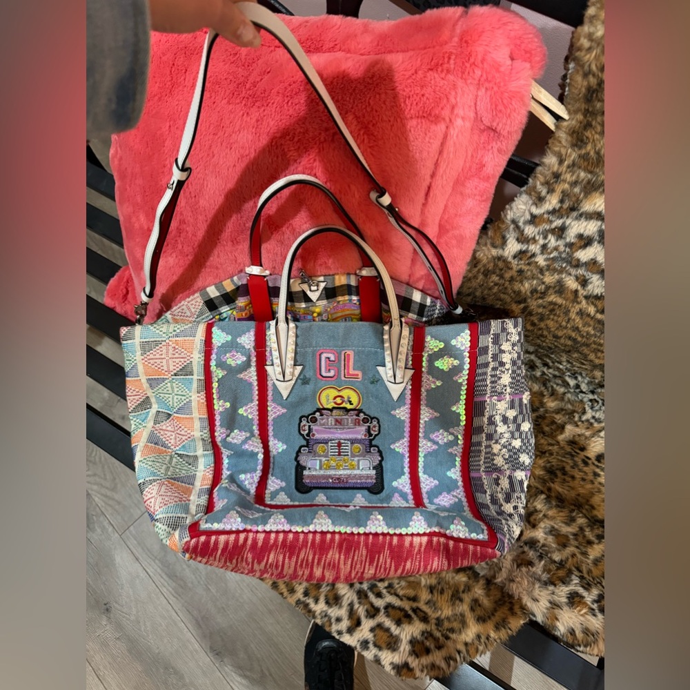 Authentic large Christian louboutin large handbag
